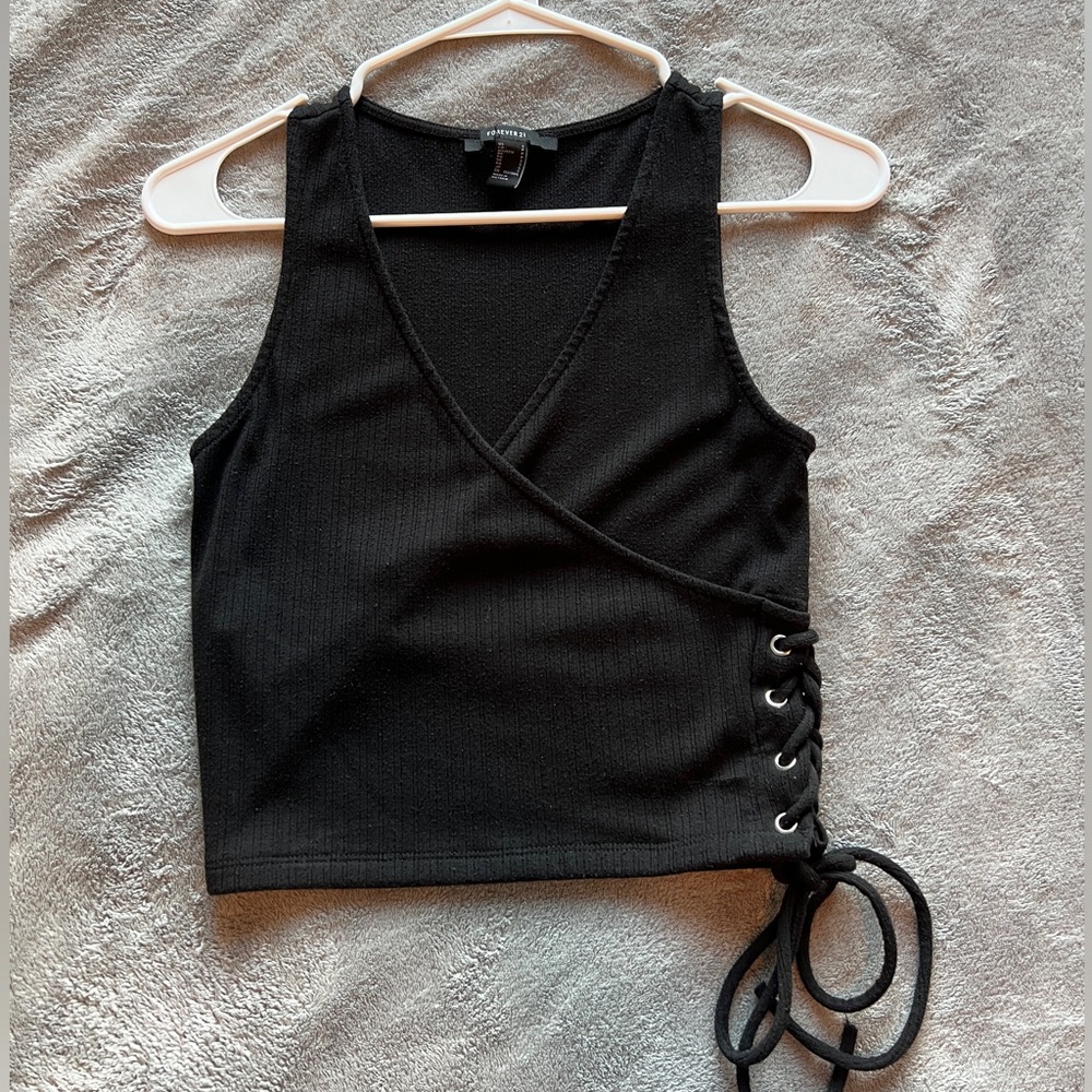 Stylish Plunge Crop Tank